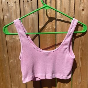 Pink crop top